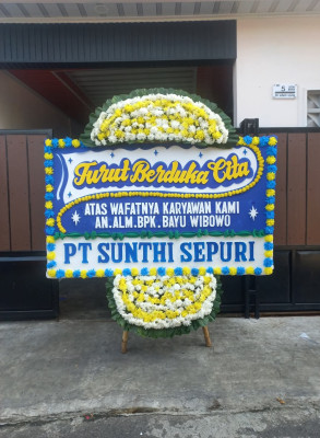Papan Bunga Duka di Sidoharjo